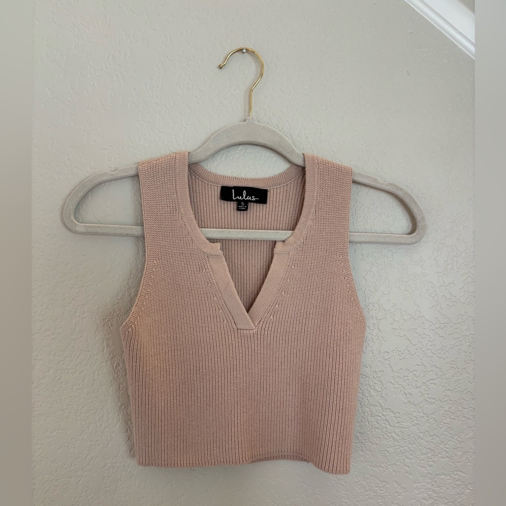 Lulus ribbed knit top